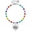 Bracciale Donna Kidult Love In Acciaio Con Ciondolo A Cuore E Catena Rolò Con Inserimenti In Smalto Multicolore 2 - Verre Gioielli verre-gioielli-bracciale-donna-gioielli-kidult-love-731827