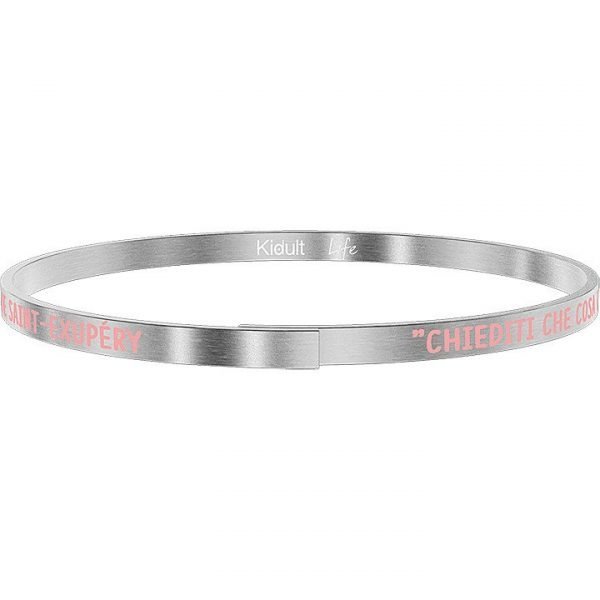 Bracciale Bangle Sottile Kidult Donna In Acciaio Satinato Philosophy A. de Saint-Exupéry 3 - Verre Gioielli verre-gioielli-bracciale-donna-gioielli-kidult-philosophy-731736