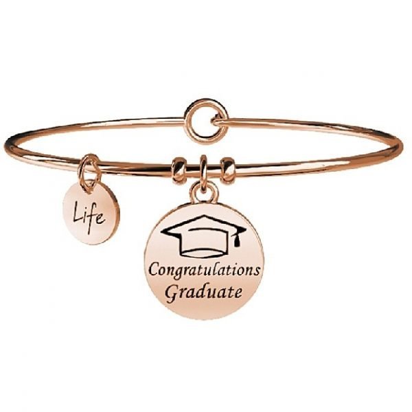 Bracciale Bangle Donna Kidult Special Moments In Acciaio Inossidabile Con Charm Laurea 3 - Verre Gioielli verre-gioielli-bracciale-donna-gioielli-kidult-special-moments-731035
