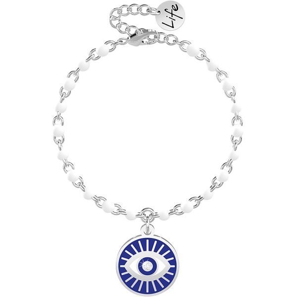 Bracciale Kidult Donna Protezione Spirituality In Acciaio Con Catena Rolò E Charms Occhio 3 - Verre Gioielli verre-gioielli-bracciale-donna-gioielli-kidult-spirituality-73184