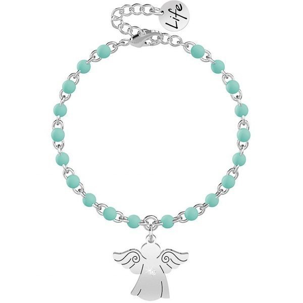 Bracciale Kidult Donna In Acciaio Angelo Protezione In Acciaio E Charms Angelo Spirituality 3 - Verre Gioielli verre-gioielli-bracciale-donna-gioielli-kidult-spirituality-73185