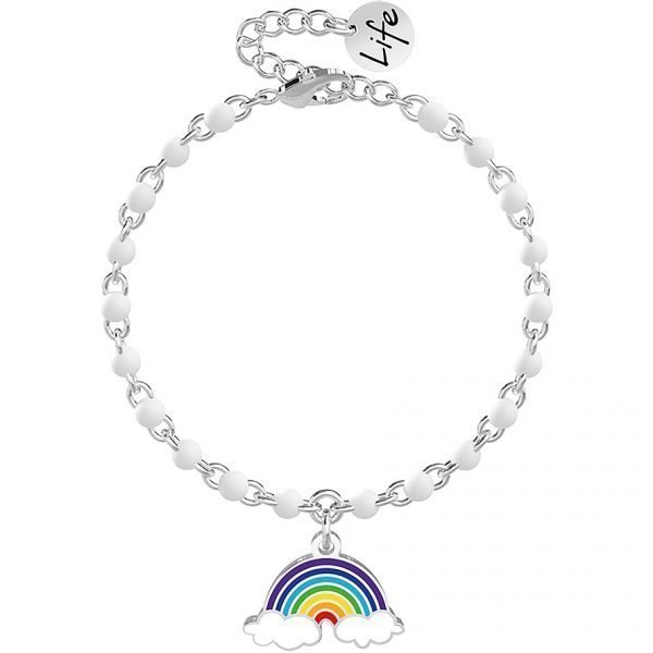 Bracciale Donna Kidult Symbols In Acciaio Con Ciondolo Ad Arcobaleno E Catena Rolo' 3 - Verre Gioielli verre-gioielli-bracciale-donna-gioielli-kidult-symbols-731844