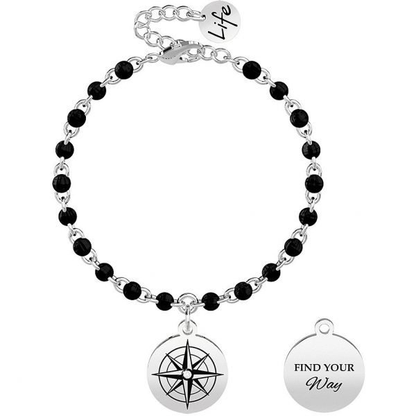 Bracciale Donna Kidult Symbols In Acciaio Con Ciondolo Tondo E Catena Rolò 3 - Verre Gioielli verre-gioielli-bracciale-donna-gioielli-kidult-symbols-731851