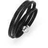 Bracciale Unisex Amen Preghiera Ave O Maria In Pelle Nera 1 - Verre Gioielli verre-gioielli-bracciale-unisex-gioielli-amen-ave-maria-
