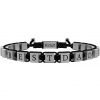 Bracciale Uomo Kidult Family Con Cubetti In Acciaio Intrecciati Con Filo Di Nylon Nero 2 - Verre Gioielli verre-gioielli-bracciale-uomo-gioielli-kidult-family-731792