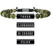 Bracciale Uomo Kidult Philosophy Con Sfere In Diaspro Verde E Piastra Rettangolare In Acciaio Nero 1 - Verre Gioielli verre-gioielli-bracciale-uomo-gioielli-kidult-philosophy-731782