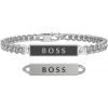 Bracciale Uomo Kidult Philosophy In Acciaio Satinato Con Catena Groumette E Piastra Rettangolare 2 - Verre Gioielli verre-gioielli-bracciale-uomo-gioielli-kidult-philosophy-731798_