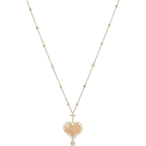 Collana Donna Liu Jo Sacred Passion San Valentino In Acciaio Rosè Con Charms A Cuore 3 - Verre Gioielli verre-gioielli-collana-donna-gioielli-liujo-sacred-passion-san-valentino-lj1448
