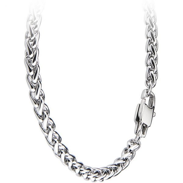 Collana Uomo Boccadamo Man In Acciaio 316L A Doppia Maglia Intrecciata 3 - Verre Gioielli verre-gioielli-collana-uomo-gioielli-boccadamo-man-agr171s_