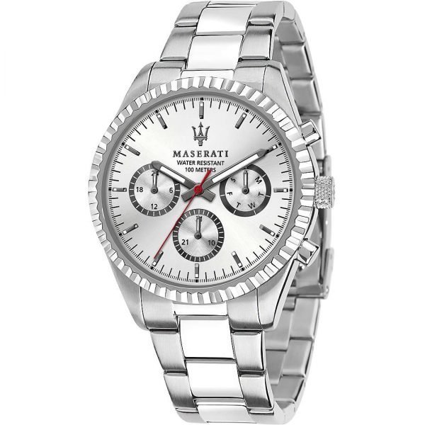 Orologio Uomo Maserati Competizione Cronografo Movimento Al Quarzo In Acciaio Multifunzione 3 - Verre Gioielli verre-gioielli-orologio-multifunzione-uomo-maserati-competizione-r8853100018