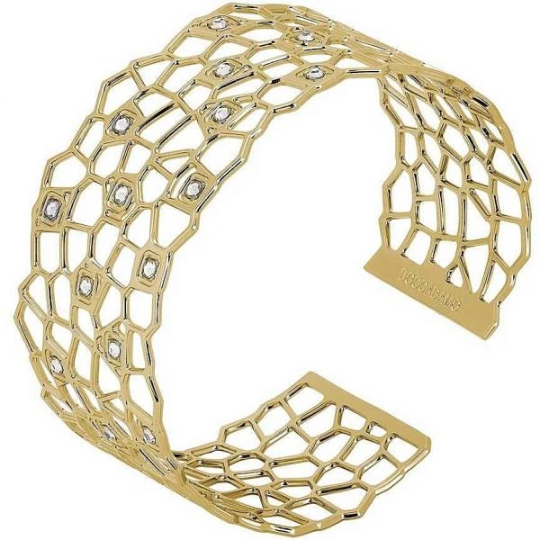 Bracciale Donna Boccadamo Krisma Mediterranea Rigido a Fascia in Bronzo Placcato Oro e Cristalli Swarovski crystal 3 - Verre Gioielli verre-gioiellibracciale-donna-gioielli-boccadamo-krisma-xbr788