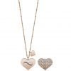 Collana Donna Kidult Love Acciaio Color Oro Rosa Con Ciondolo A Cuore E Catena Groumette Con Anellini 2 - Verre Gioielli verre-gioirlli-collana-donna-gioielli-kidult-love-751123