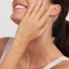Bracciale Tennis Donna Stroili In Metallo Rosato E Cristalli Bianchi Con Cuore 2 Verre Gioielli - l'istituzione del gioiello