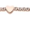 Bracciale Tennis Donna Stroili In Metallo Rosato E Cristalli Bianchi Con Cuore 1 Verre Gioielli - l'istituzione del gioiello