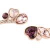 Bracciale Rigido Donna Stroili In Metallo Rosato E Cuori Con Pietre Multicolor 1 Verre Gioielli - l'istituzione del gioiello