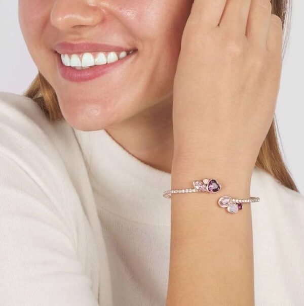 Bracciale rigido Romantic Shine Rodiato - Gioielleria Momenti d'Oro