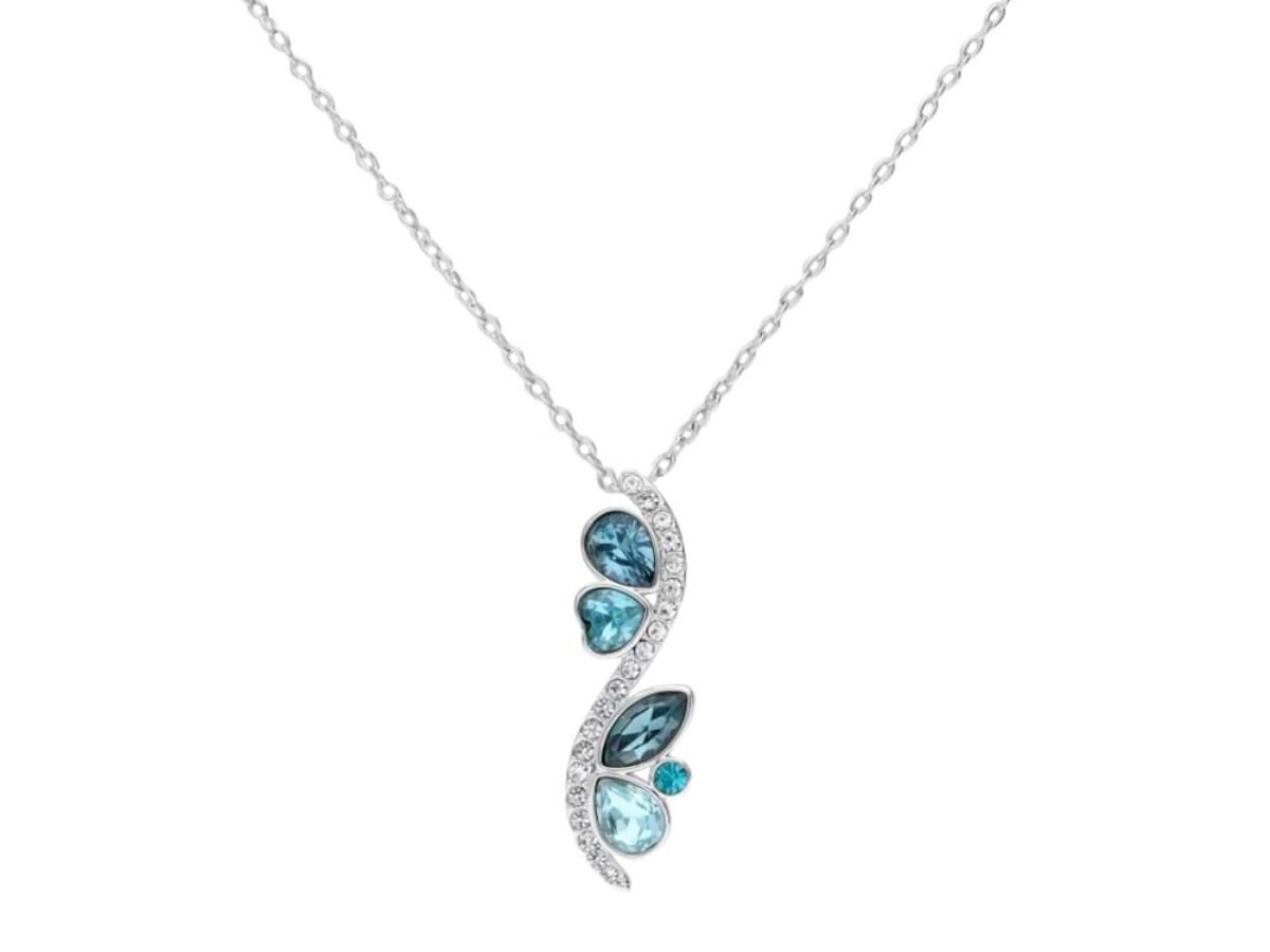 Collana Lunga In Vetro Colorato Donna: Perline Rotonde Su Catena Metallo, 80 Cm, Color Oro/argento, Regolabile