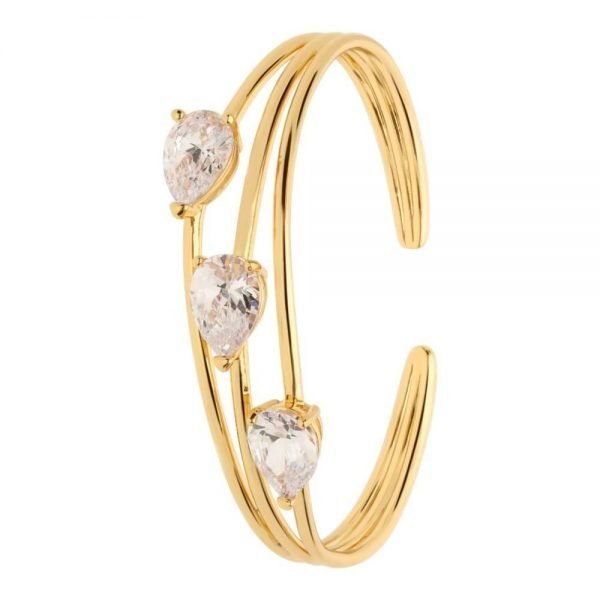 Bracciale Donna Stroili Bangle In Ottone Bronzato Con 3 Zirconi 3 - Verre Gioielli 1669070_product_image verre gioielli