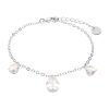 Bracciale Donna Stroili In Ottone Rodiato Con 3 Zirconi Pendenti 2 - Verre Gioielli Bracciale Donna Stroili In Ottone Rodiato Con 3 Zirconi Pendenti