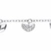 Bracciale Donna Stroili In Acciaio Rodiato Con Charms 1 Verre Gioielli - l'istituzione del gioiello