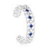 Bracciale Donna Stroili Bangle In Ottone Rodiato Con Swarovski E Smalto Blu 2 - Verre Gioielli Bracciale Donna Stroili Bangle In Ottone Rodiato Con Swarovski E Smalto Blu