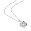 Collana Donna Stroili In Ottone Rodiato Con Ciondolo A Fiore Cristalli Swarovski E Smalto Blu 2 - Verre Gioielli 1671103_product_image_1 verre gioielli