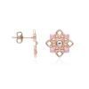Orecchini A Lobo Donna Stroili In Ottone Rosato A Fiore Con Swarovski e Smalto Rosa 5 - Verre Gioielli 1671109_product_image verre gioielli