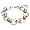 Bracciale Donna Stroili In Acciaio Con Ganci Intrecciati Rosa 2 - Verre Gioielli Bracciale Donna Stroili In Acciaio Con Ganci Intrecciati Rosa