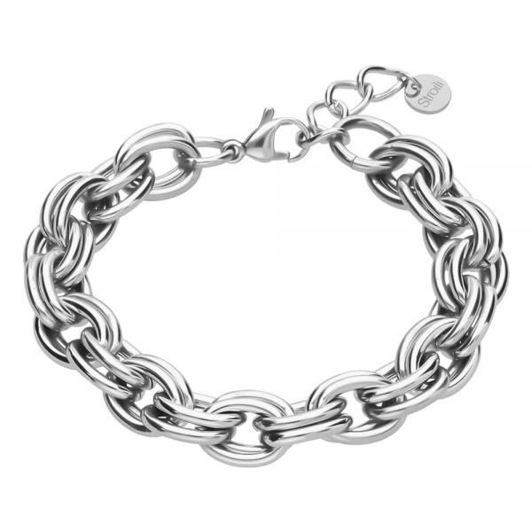 Bracciale Donna Stroili In Acciaio A Doppia Maglia 3 - Verre Gioielli Bracciale Donna Stroili In Acciaio A Doppia Magliaverre gioielli