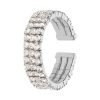 Anello Donna Stroili Regolabile In Ottone Rodiato E Strass Multifilo 1 - Verre Gioielli Anello Donna Stroili Regolabile In Ottone Rodiato E Strass Multifilo