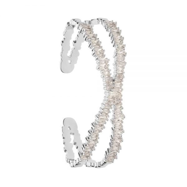 Bracciale Donna Stroili Bangle In Ottone Rodiato E Strass Con Incrocio 3 - Verre Gioielli 1671145_product_image verre gioielli