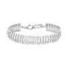 Bracciale Donna Stroili Tennis In Ottone Rodiato E Strass Multifilo