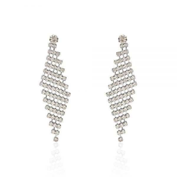 Orecchini Donna Stroili Pendenti A Rombo Rodiati Con Strass Multifilo 3 - Verre Gioielli 1671157_product_image-verre-gioiell
