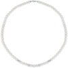 Collana Donna Kioto Con Perle E Sfere Zirconate Con Sfere In Oro Bianco 18 Kt