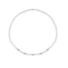 Collana Donna Kioto Con Perle E Sfere Lucide In Oro Bianco 18 Kt