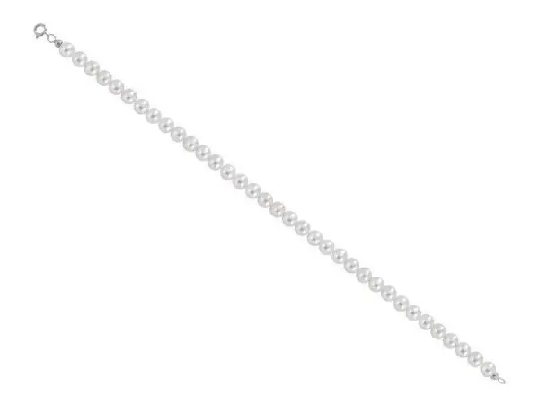 Bracciale di Perle Linea Basic in oro bianco  Verre Gioielli - Perle