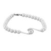 Bracciale Donna Kioto Con Perle In Oro Bianco 18 Kt E Diamanti 0.02 Ct