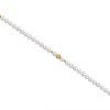 Bracciale Donna Kioto Con Perle E Sfere Sfaccettate In Oro Giallo 18 Kt 1 - Verre Gioielli Bracciale di perle 6 mm con 2 sfere ovali in oro giallo 18 kt e 1 sfera rigata in oro giallo 18 kt – Collezione Rigata Verre Gioielli
