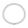 Bracciale A Molla Donna Kioto Con Perle E Oro Bianco 18 Kt