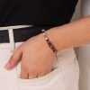 Bracciale Donna Gerba Con Cordino In Pelle Marrone Perle In Pietre Di Occhio Di Tigre Agata Bianca E Componenti In Acciaio Galvanizzato Gold 5 - Verre Gioielli 054-600x600 verre gioielli.jpg