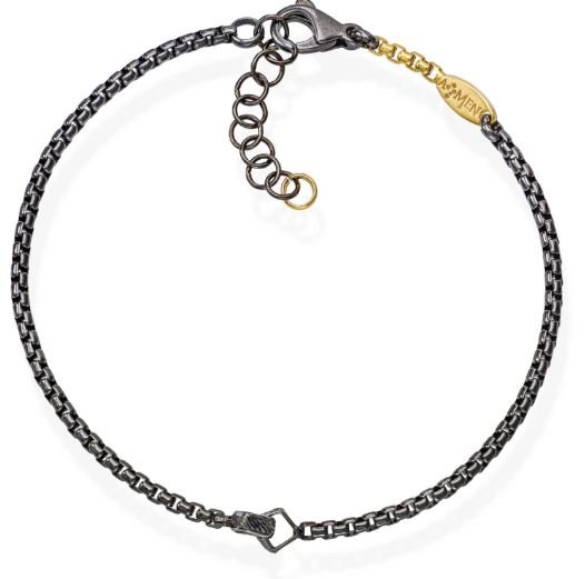 Bracciale Uomo Amen In Argento 925 Reutenio E Dorato 3 - Verre Gioielli BRUNONG4verre gioielli