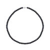 Collana Donna Kioto Con Perle Grigie E Oro Bianco 18 Kt