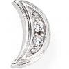 Mono Orecchino Amen A Luna In Argento Rodiato E Zirconi Bianchi 2 - Verre Gioielli Mono Orecchino Amen A Luna In Argento Rodiato E Zirconi Bianchi