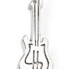 Mono Orecchino Amen A Chitarra In Argento Rodiato 2 - Verre Gioielli Mono Orecchino Amen A Chitarra In Argento Rodiato