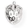 Mono Orecchino Amen A Coccinella In Argento Rodiato 2 - Verre Gioielli Mono Orecchino Amen A Coccinella In Argento Rodiato