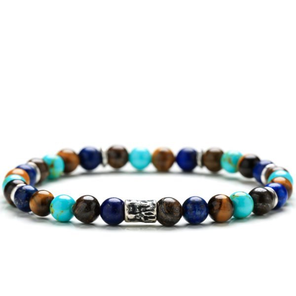 Bracciale Uomo Gerba Stone Rock Colored Con Filo Elastico Perle In Pietre Di Aulite Lapis Bronzite Occhio Di Tigre E Componenti In Argento 925 3 - Verre Gioielli Rock-Colored-600x600 verre gioeilli.jpg