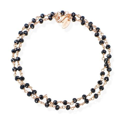 Bracciale Donna Amen Romance Doppio Filo In Argento 925 Rosè e Cristalli Neri 3 - Verre Gioielli bracciale-doppio-rose-e-cristalli-neri_2253_big-verre-gioielli