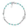Bracciale Unisex Amen In Argento 925 Con Cristalli E Croce 1 - Verre Gioielli Bracciale Unisex Amen In Argento 925 Con Cristalli E Croce