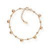 Bracciale Donna Amen Romance In Argento 925 Rosè Con Sfere 1 - Verre Gioielli Bracciale Donna Amen Romance In Argento 925 Rosè Con Sfere