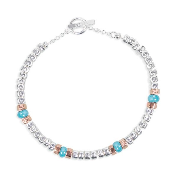 Bracciale Unisex Gerba In Argento 925 E Ceramica Turchese 3 - Verre Gioielli gerba7agosto__4-600x600 verre gioeilli